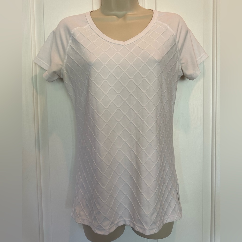 🍀HEAD | XS | White | V Neck Short Sleeve Shirt